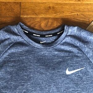 Nike Swim Blue Heathered performance shirt